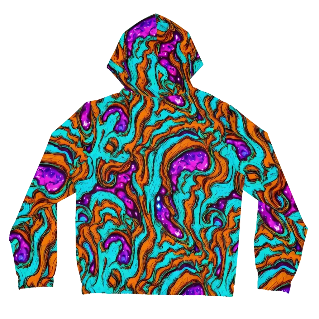 Molten Mirage on Women's Full-Zip Hoodie — Back