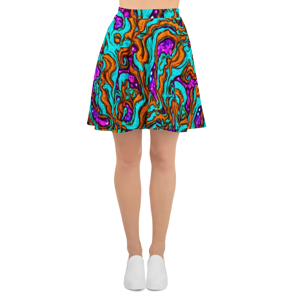 Molten Mirage on Skater Skirt — Front