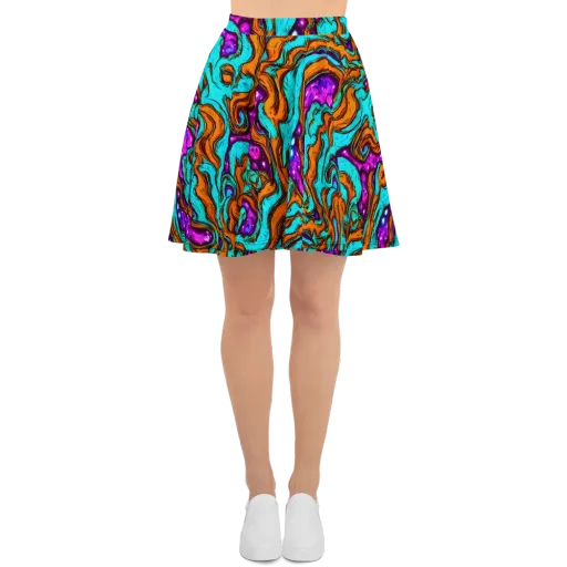 Molten Mirage on a Skater Skirt