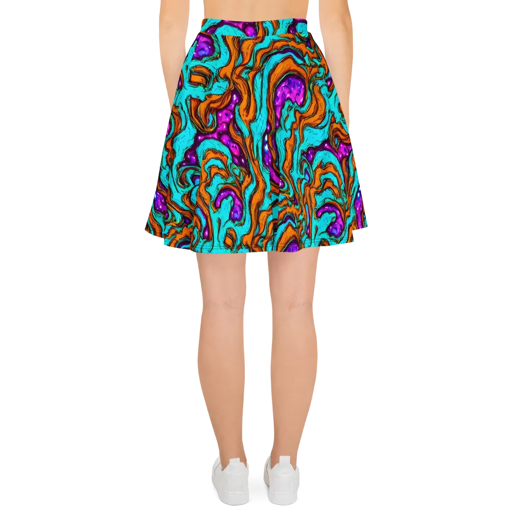 Molten Mirage on Skater Skirt — Back