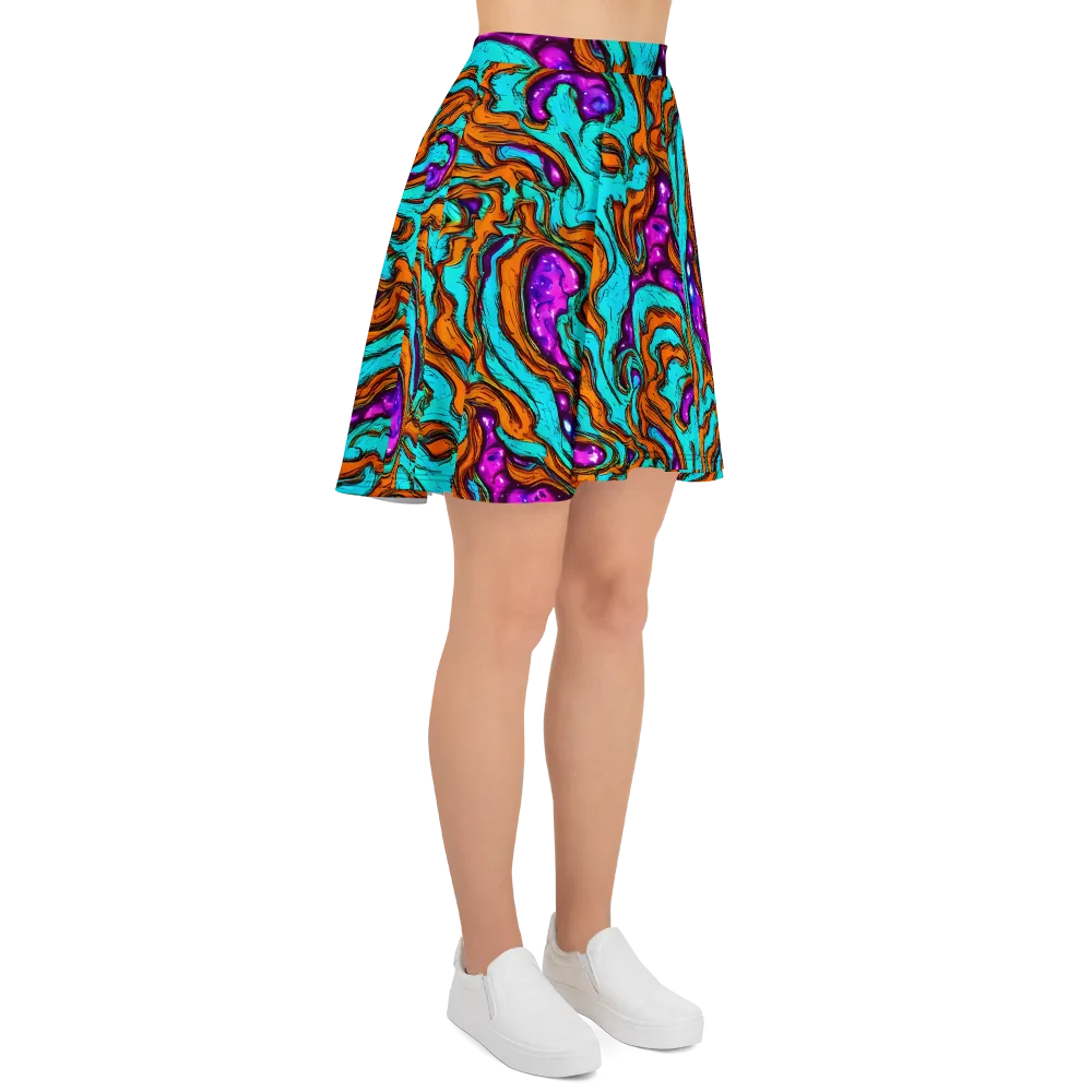 Molten Mirage on Skater Skirt — Right