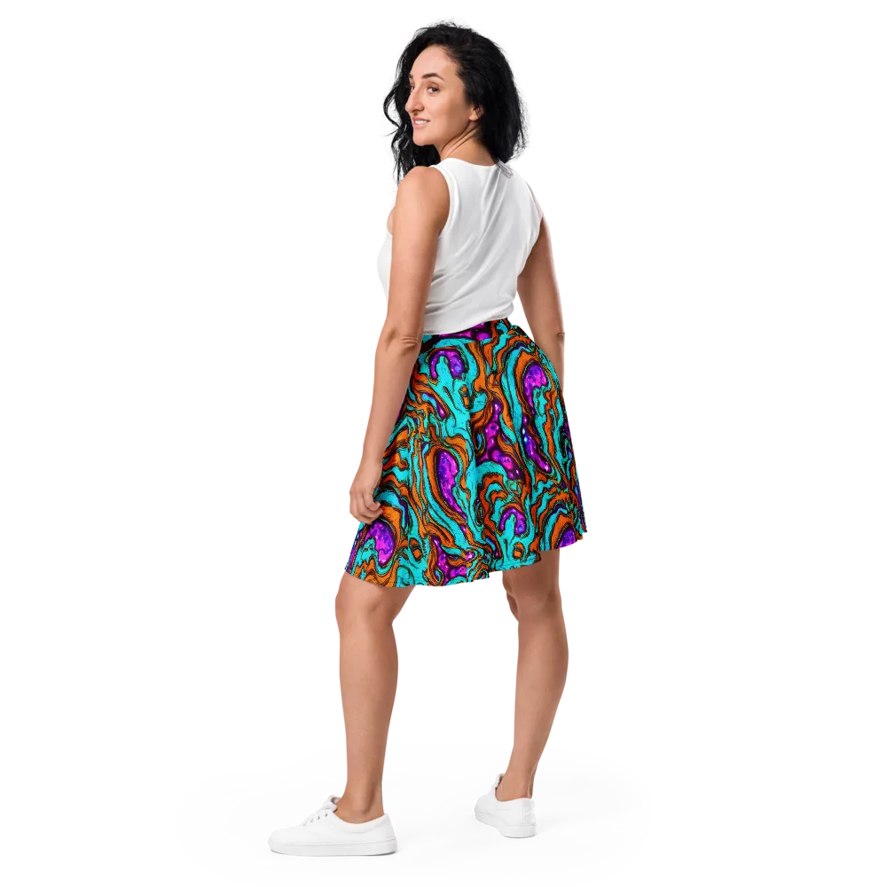 Molten Mirage on Skater Skirt — Back