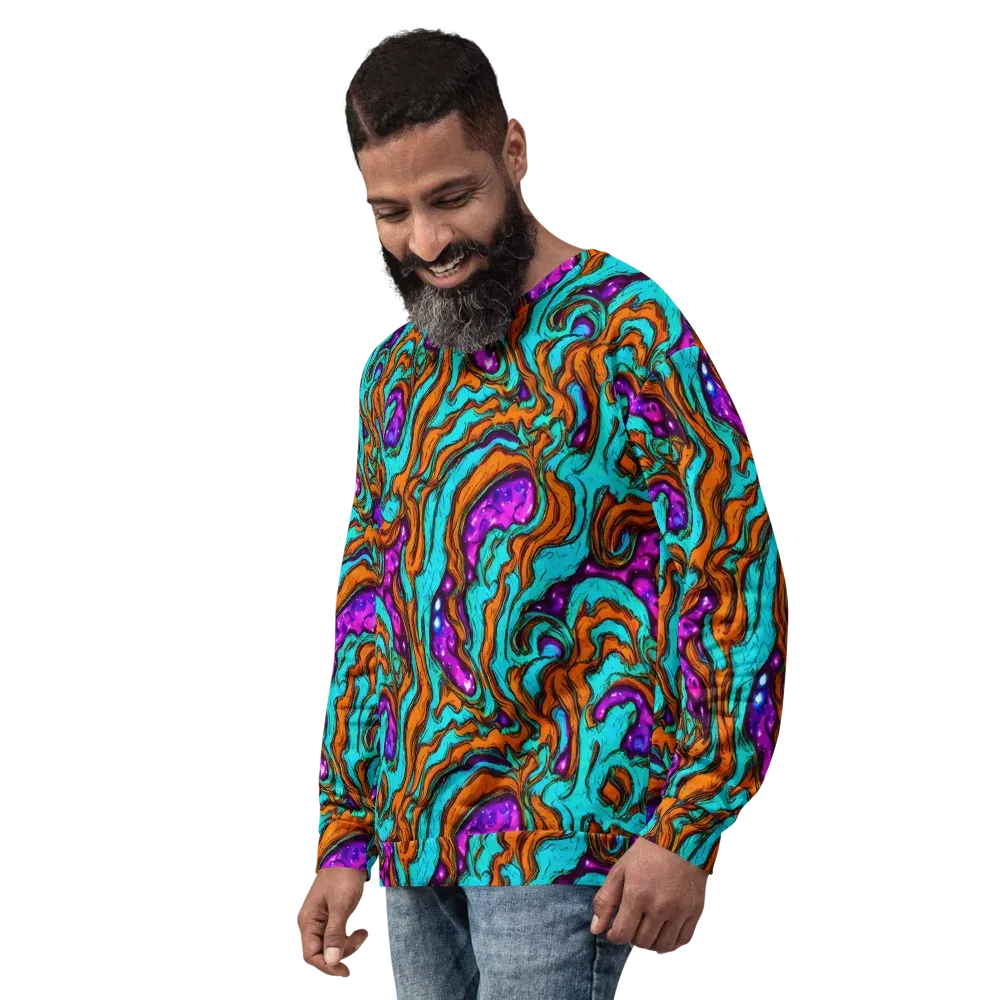 Molten Mirage on Sweatshirt — Left Front