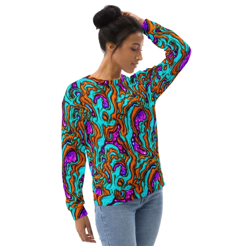Molten Mirage on Sweatshirt — Right Front