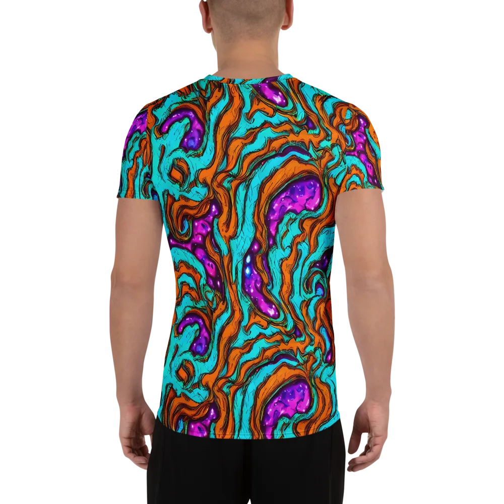Molten Mirage on Men's Athletic T-Shirt — Back