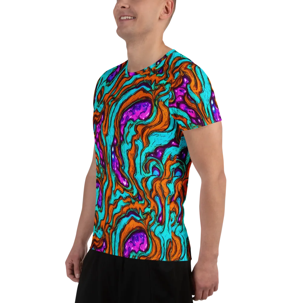 Molten Mirage on Men's Athletic T-Shirt — Left
