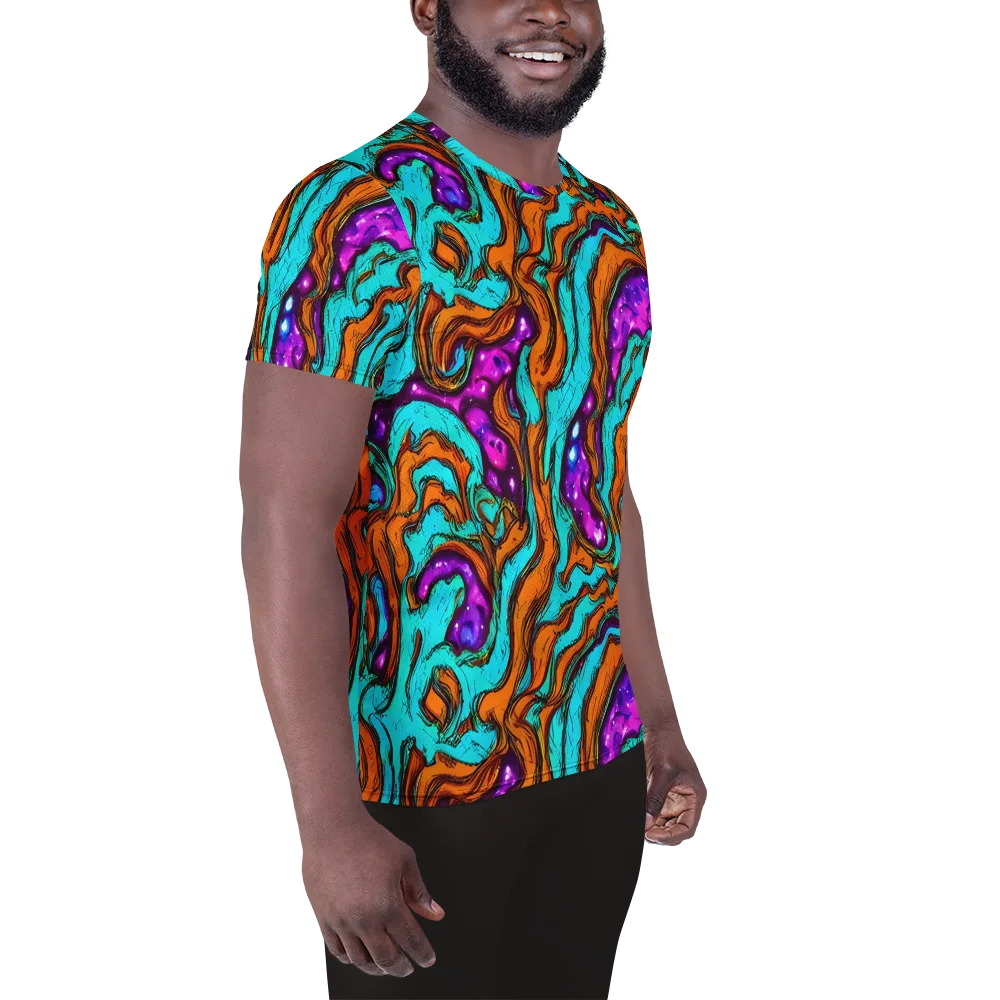 Molten Mirage on Men's Athletic T-Shirt — Right