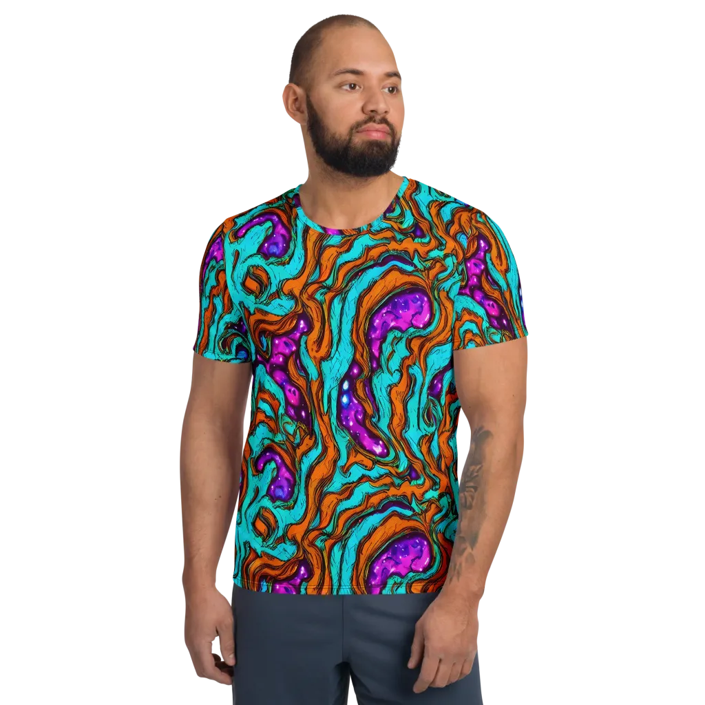 Molten Mirage on Men's Athletic T-Shirt — Front