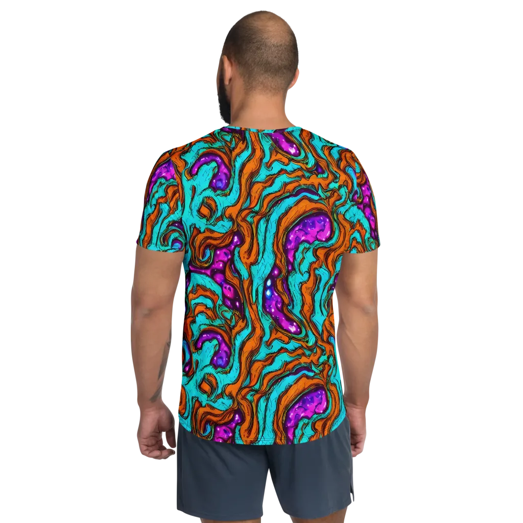 Molten Mirage on Men's Athletic T-Shirt — Back