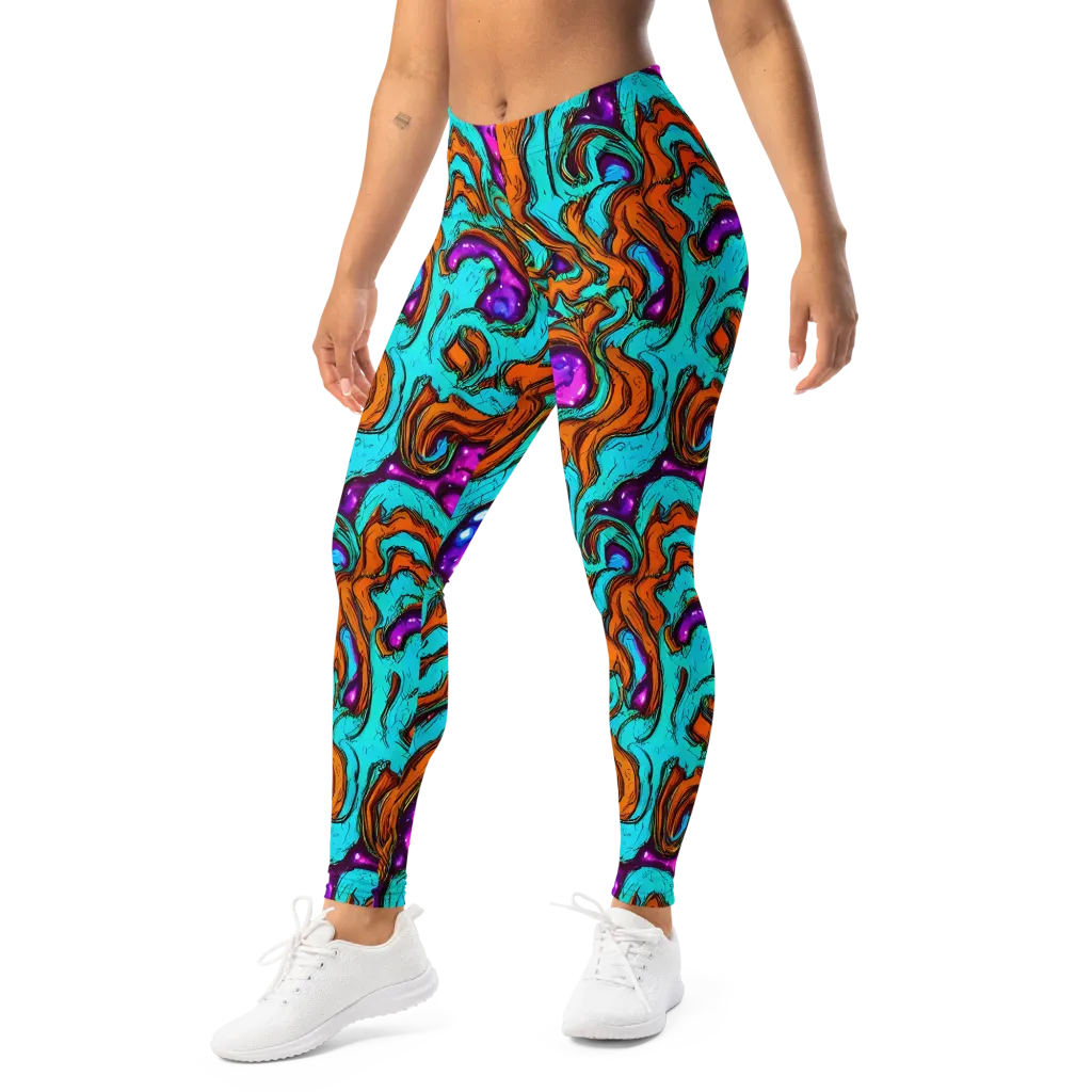 Molten Mirage on Leggings — Left Front