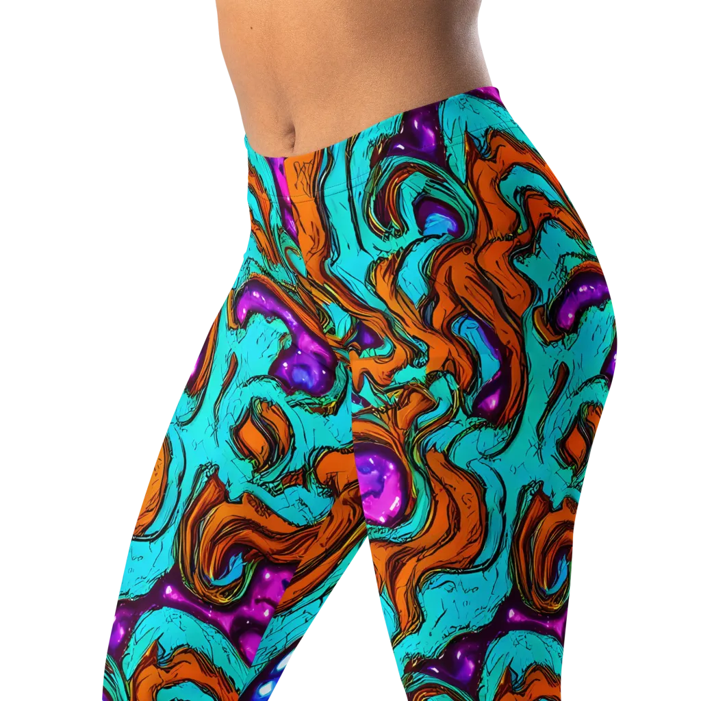 Molten Mirage on Leggings — Left Front