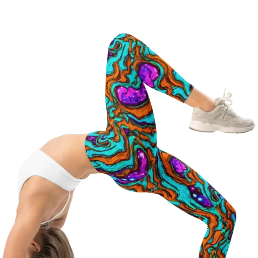 Molten Mirage on a Leggings