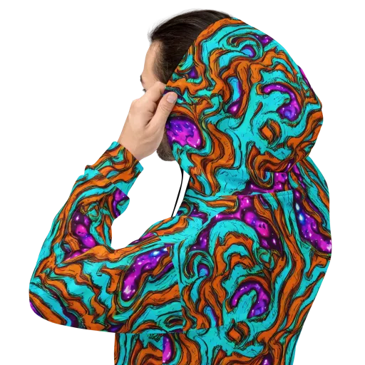 Molten Mirage on a Hoodie