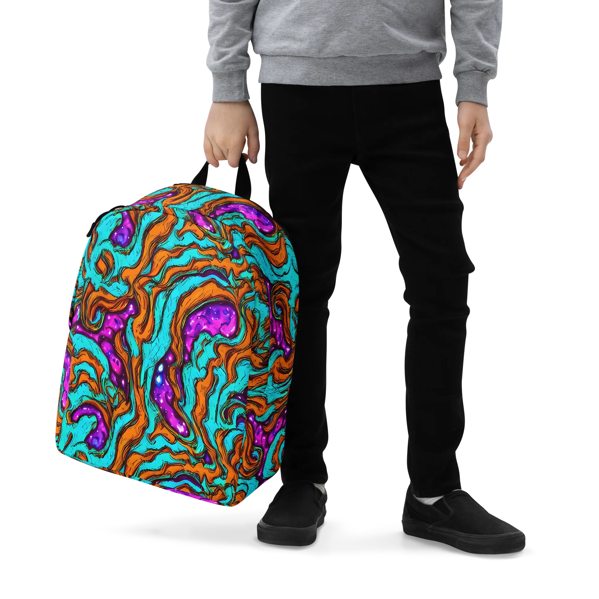 Molten Mirage on Minimalist Backpack — Zoomed-in