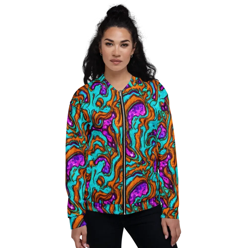 Molten Mirage on Bomber Jacket — Front