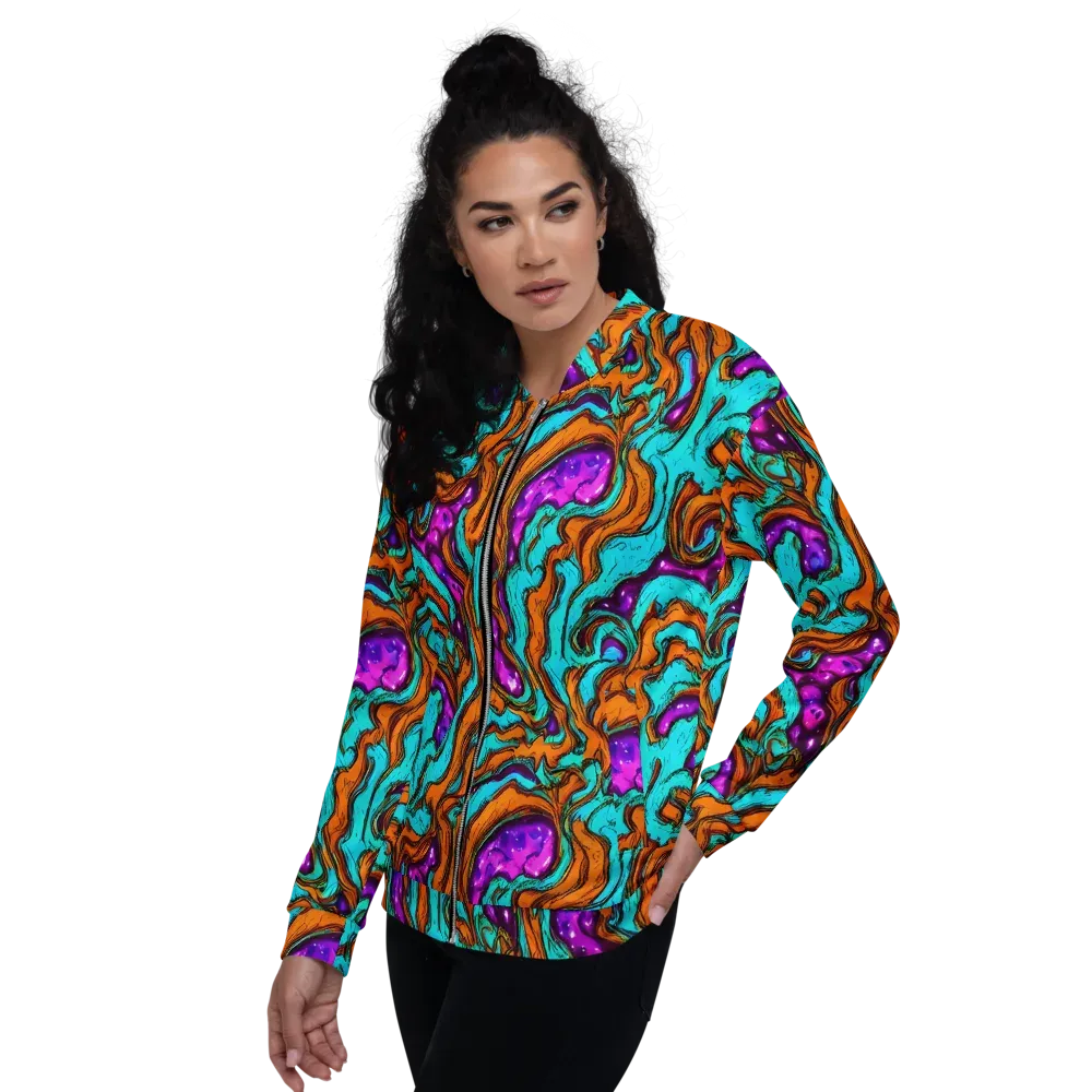 Molten Mirage on Bomber Jacket — Left