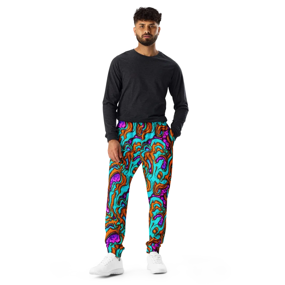 Molten Mirage on Men's Joggers — Front