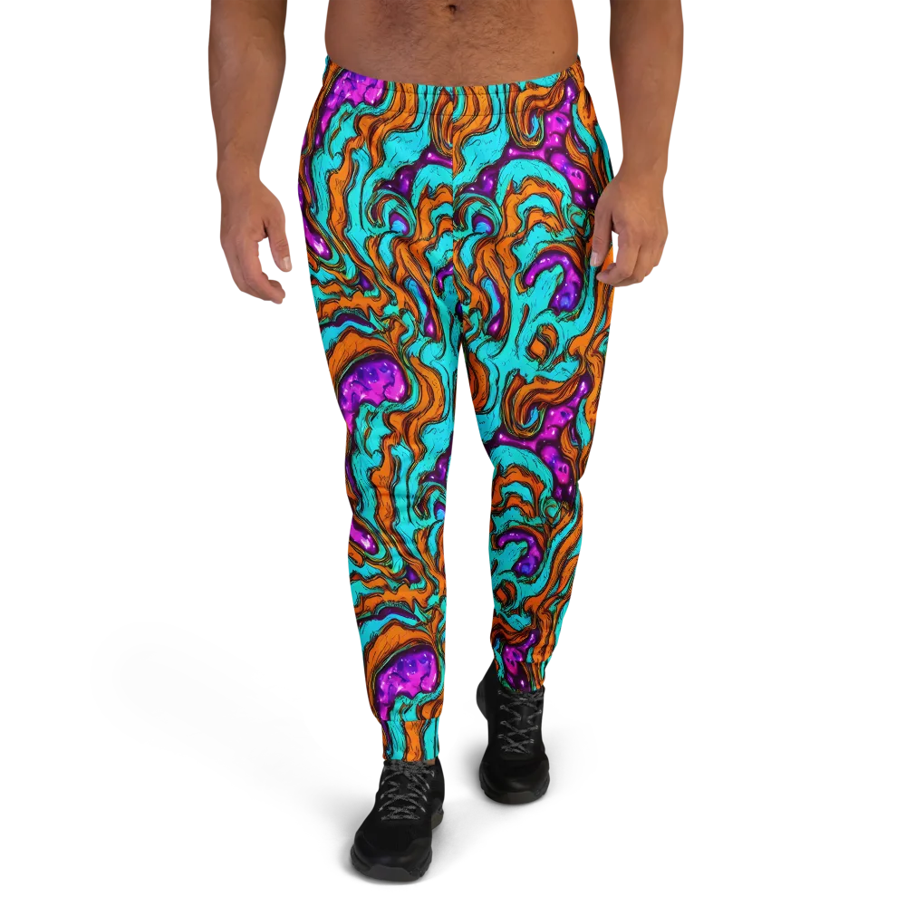Molten Mirage on Men's Joggers — Front