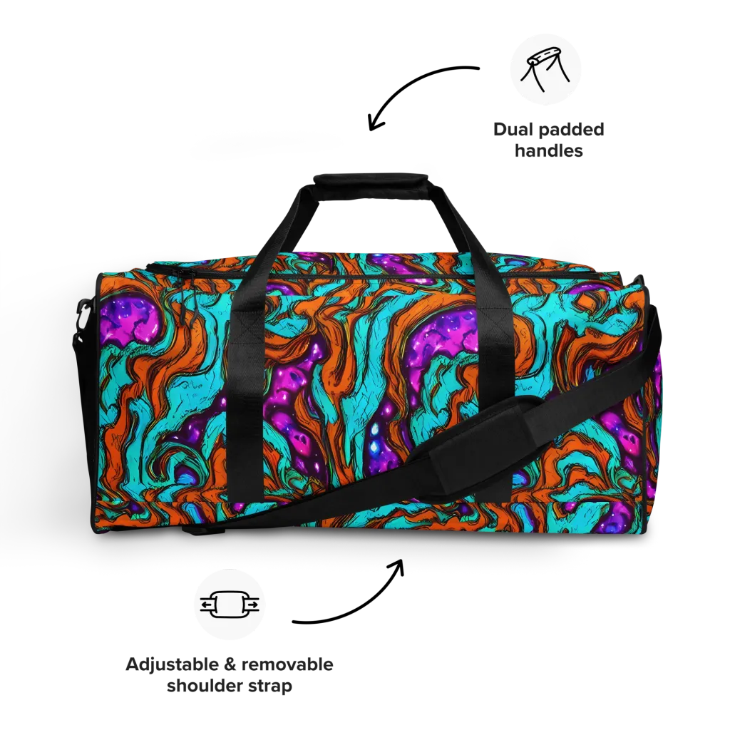 Molten Mirage on Duffle Bag — Front