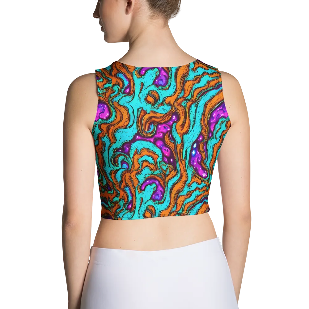 Molten Mirage on Crop Top — Back