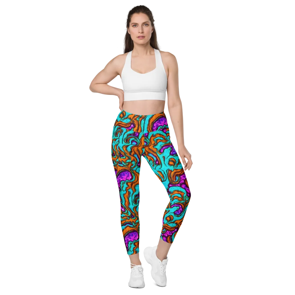 Molten Mirage on Leggings with Pockets — Front