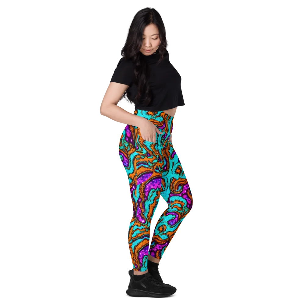 Molten Mirage on Leggings with Pockets — Right