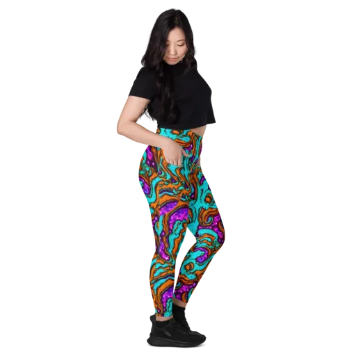 Molten Mirage on a Leggings with Pockets
