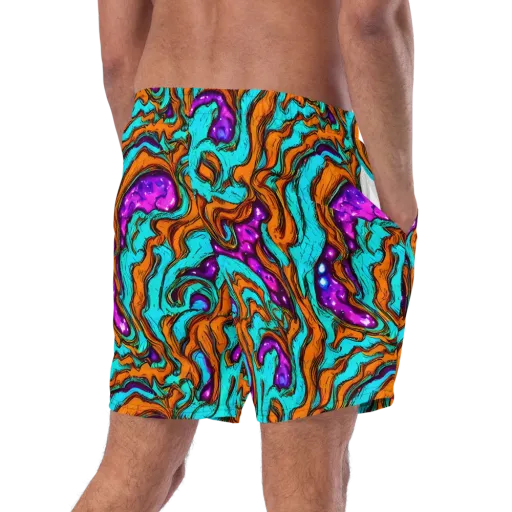 Molten Mirage on a Swim Trunks