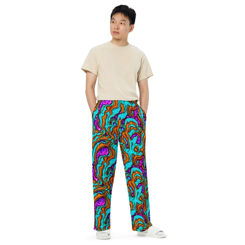 Molten Mirage on Wide-Leg Pants — Front