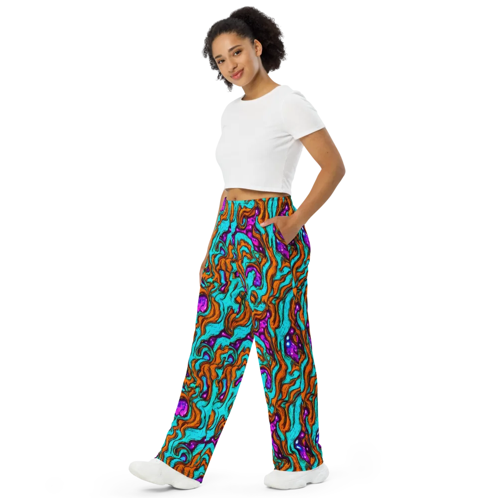Molten Mirage on Wide-Leg Pants — Left Front