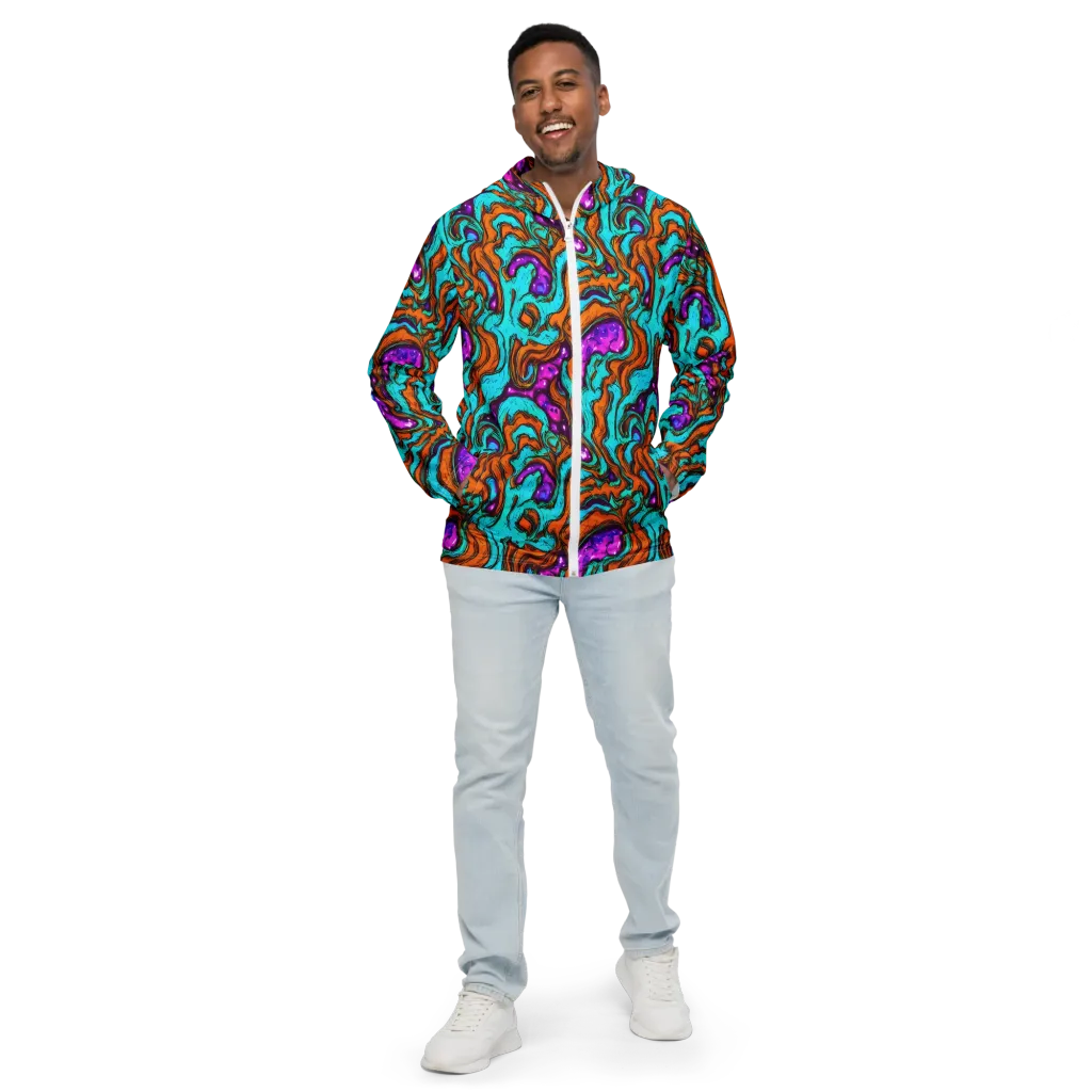 Molten Mirage on Men's Windbreaker — Front