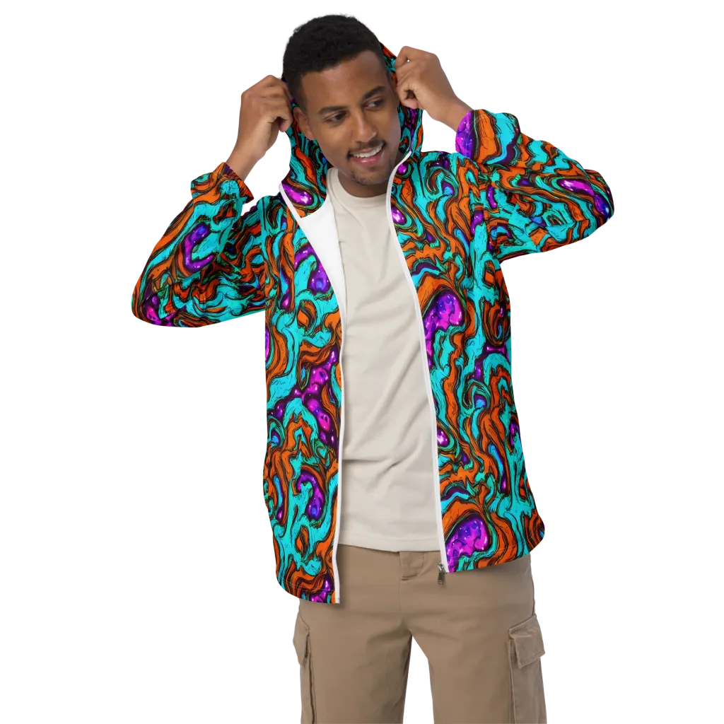 Molten Mirage on Men's Windbreaker — Front