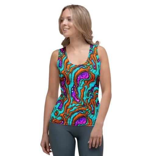 Molten Mirage on a Women's Tank Top