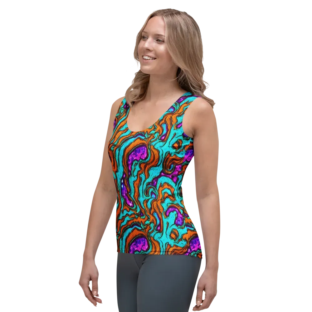 Molten Mirage on Women's Tank Top — Left Front