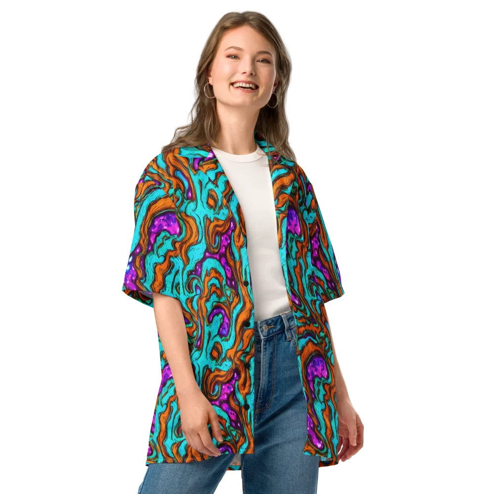 Molten Mirage on Button Shirt — Front