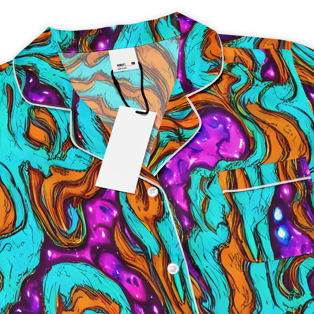 Molten Mirage on Women's Short Sleeve Pajama Top — Product details