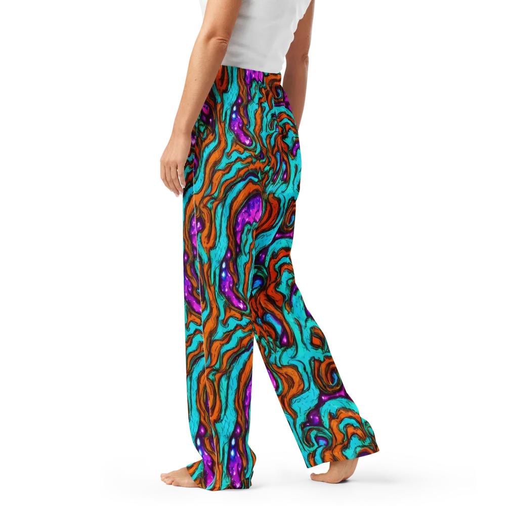 Molten Mirage on Women's Pajama Pants — Left