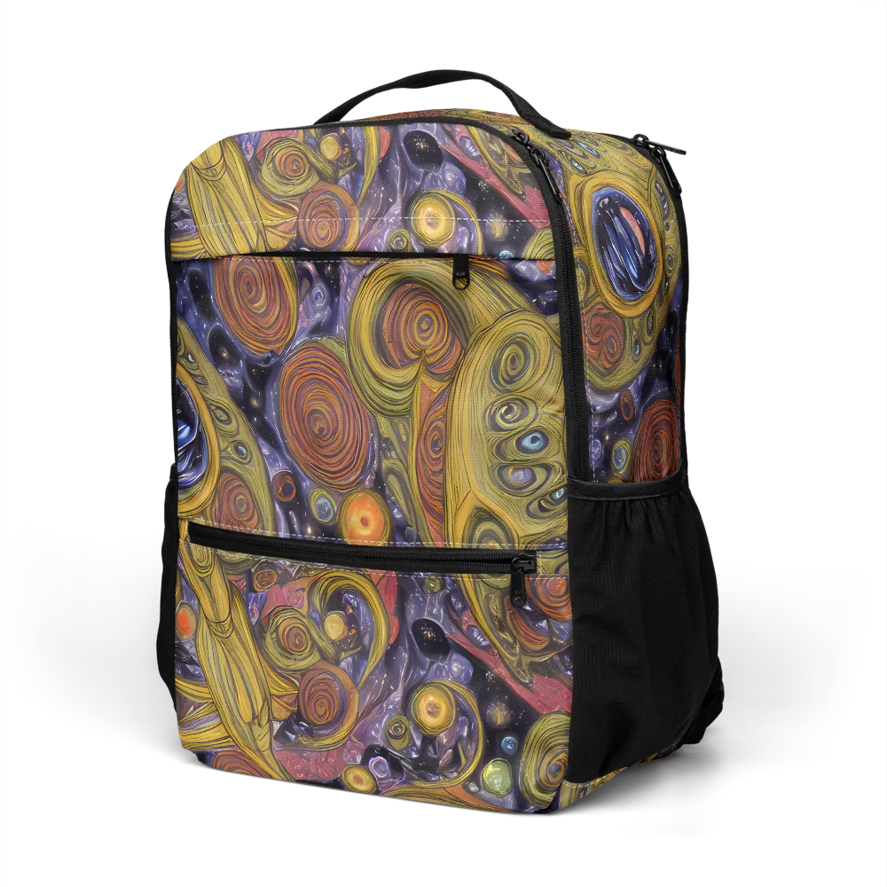 Orbiting Ochre on Utility Backpack — Left Front