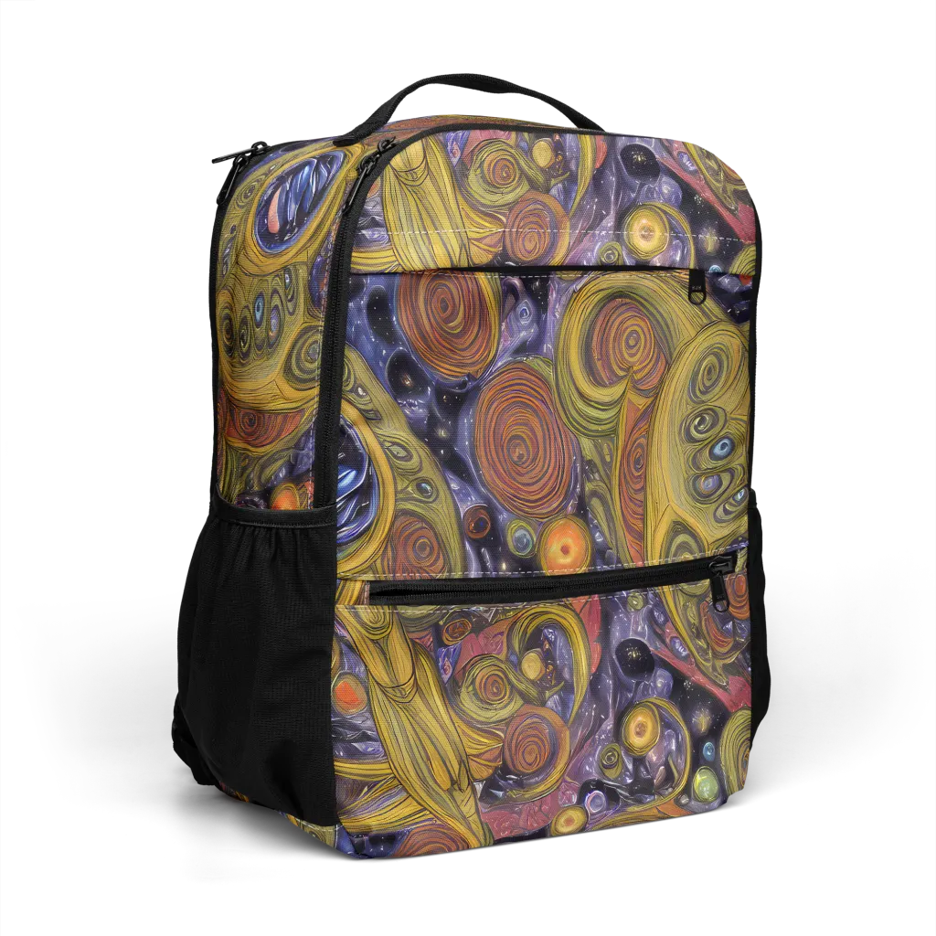 Orbiting Ochre on Utility Backpack — Right Front