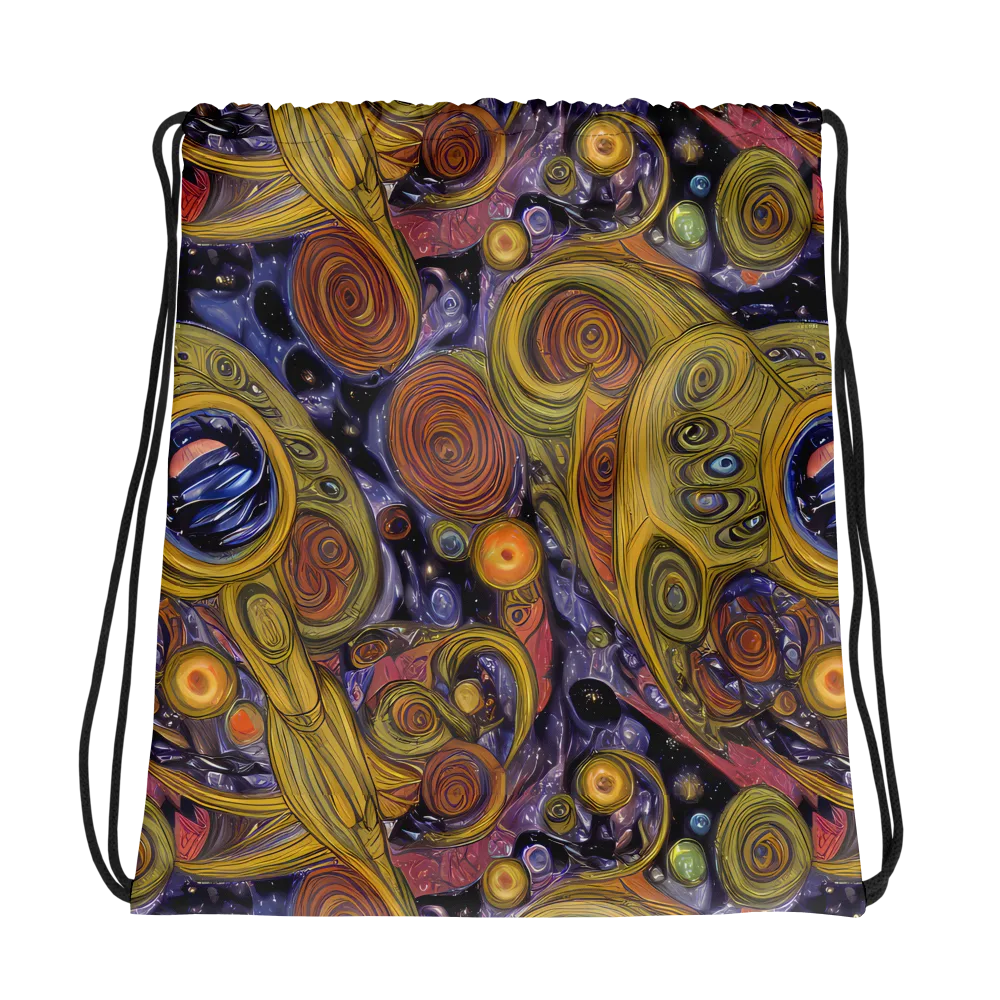 Orbiting Ochre on Drawstring Bag — Photo