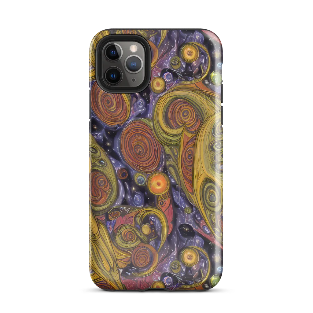 Orbiting Ochre on Tough Case for iPhone® — Front