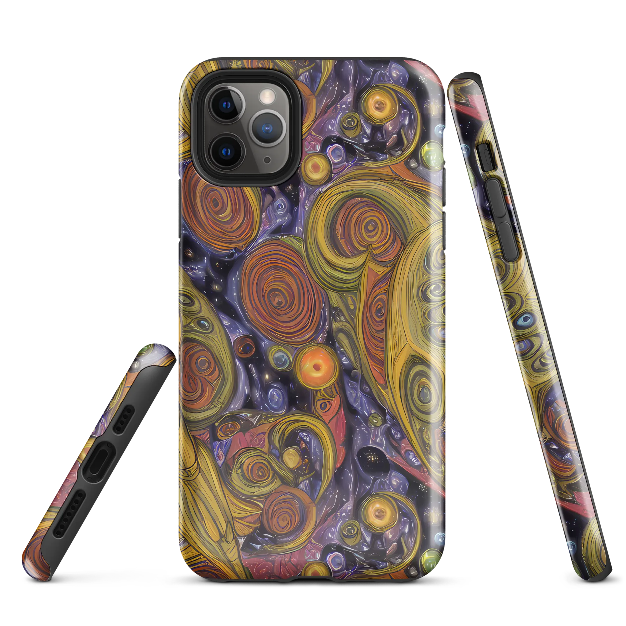 Orbiting Ochre on Tough Case for iPhone® — Front