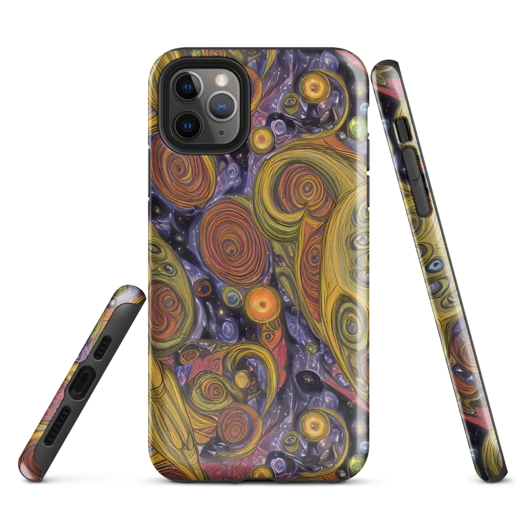 Orbiting Ochre on Tough Case for iPhone® — Front