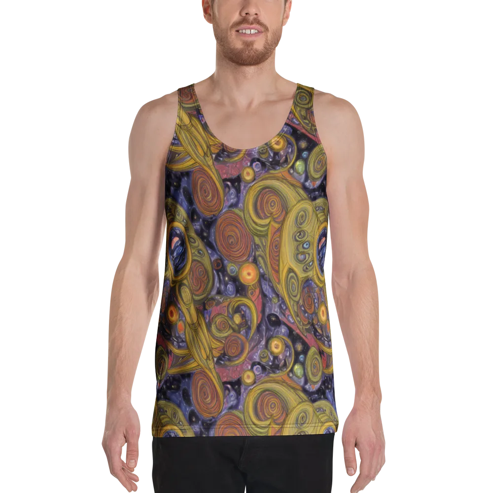 Orbiting Ochre on Men's Tank Top — Front