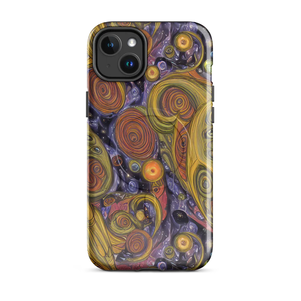 Orbiting Ochre on MagSafe Tough Case for iPhone® — Front