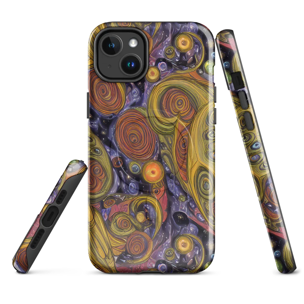 Orbiting Ochre on MagSafe Tough Case for iPhone® — Front