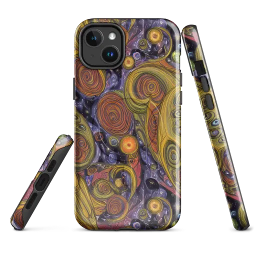 Orbiting Ochre on a MagSafe Tough Case for iPhone®
