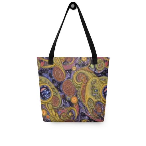 Orbiting Ochre on a Tote Bag