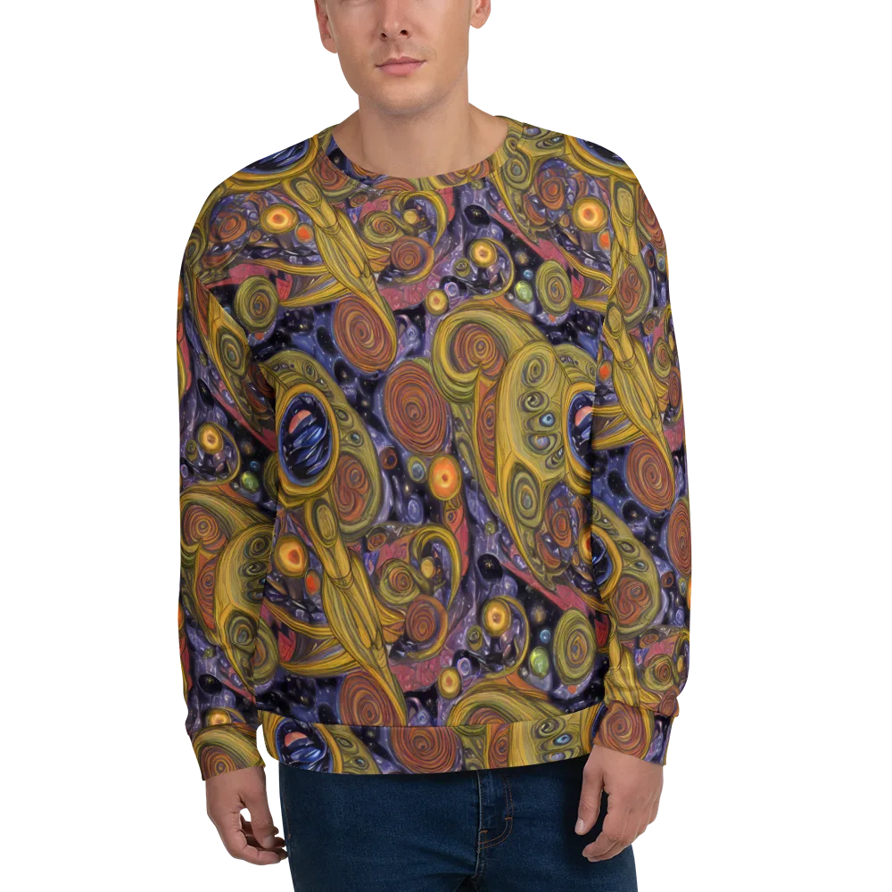 Orbiting Ochre on Sweatshirt — Front