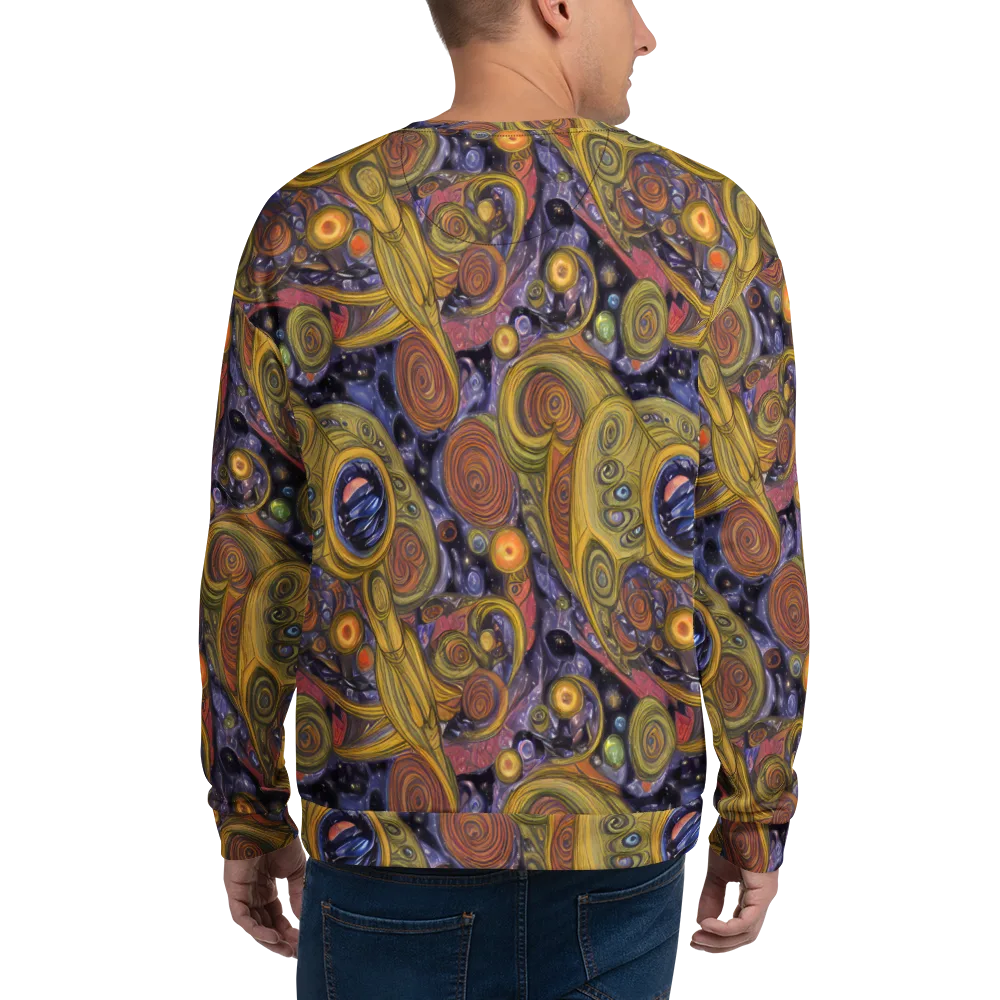 Orbiting Ochre on Sweatshirt — Back